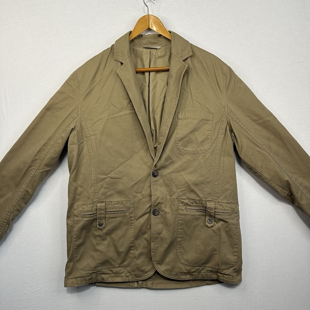 Duluth Trading Co Blazer Jacket Men's XLT Khaki Fire Hose Presentation Coat Jack